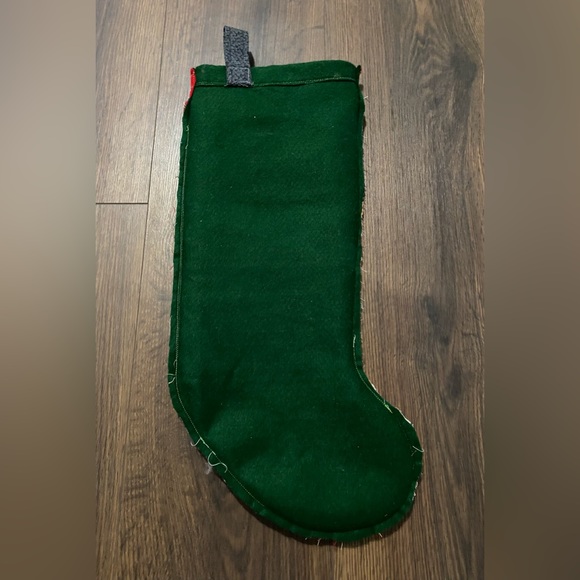 Handmade Patchwork Fabric Striped Christmas Stocking - Picture 6 of 9